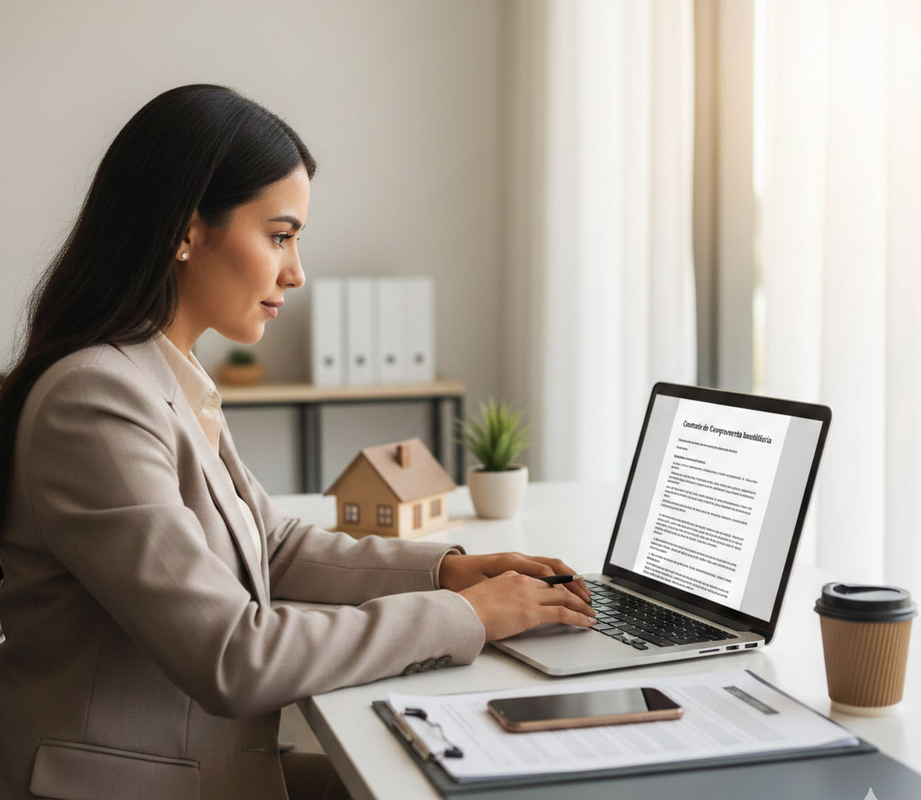 Proceso digital de firma con Smart Contracts en una agencia de marketing en México utilizando tecnología blockchain segura.