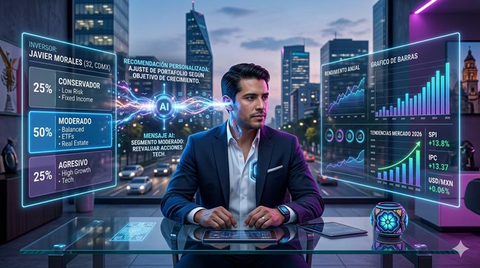 Estrategia de hiper-personalización con inteligencia artificial para segmentar inversores y crear mensajes financieros personalizados en México