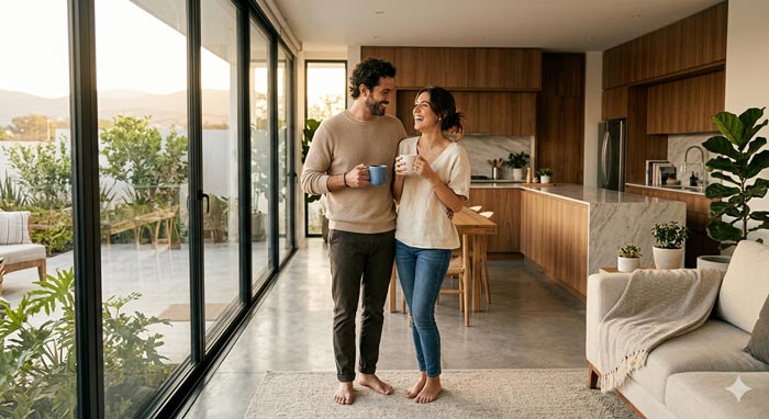 Video narrativo inmobiliario en México mostrando estilo de vida en una casa moderna con storytelling emocional