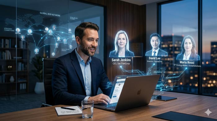 Networking digital con tomadores de decisiones en LinkedIn